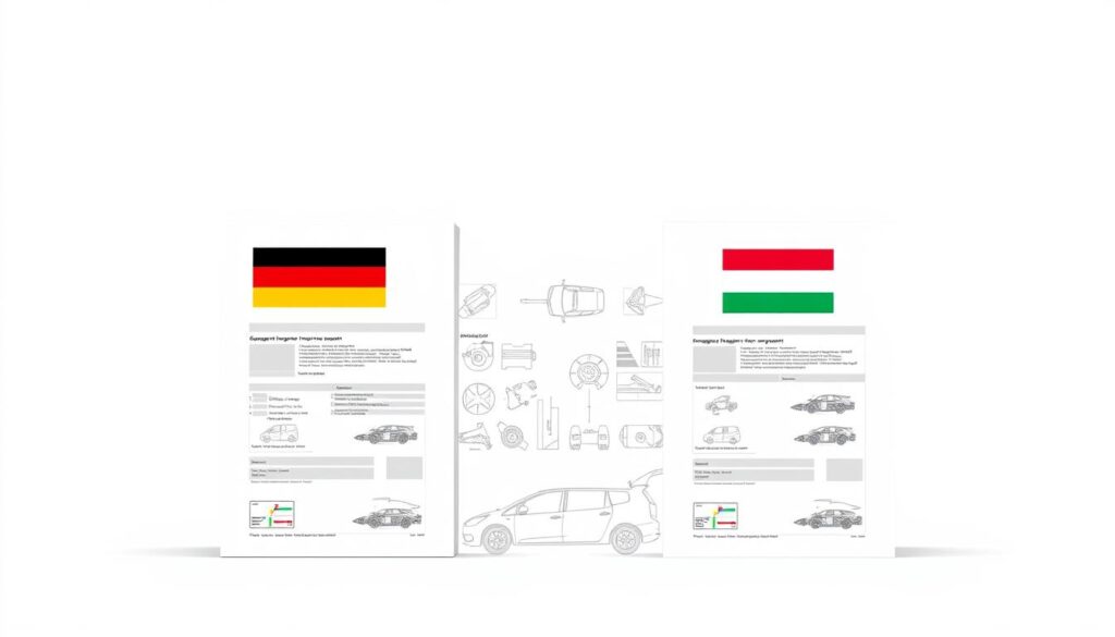 Deutsches Fahrzeug Gutachten in Ungarn