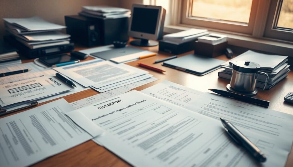 Unfallaufnahme Unterlagen